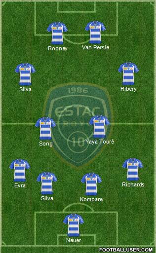 Esperance Sportive Troyes Aube Champagne football formation