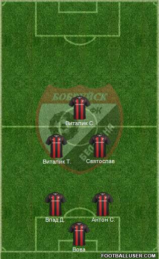Belshina Bobruisk 4-4-1-1 football formation