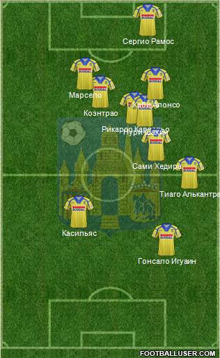 KVC Westerlo 4-4-1-1 football formation