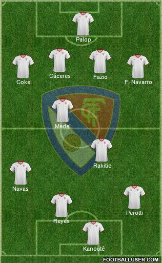Terrassa F.C., S.A.D. 4-4-2 football formation