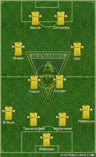 TSV Alemannia Aachen football formation