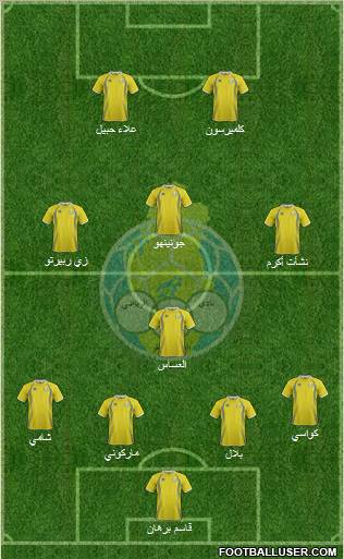 Al-Gharrafa Sports Club 4-1-3-2 football formation