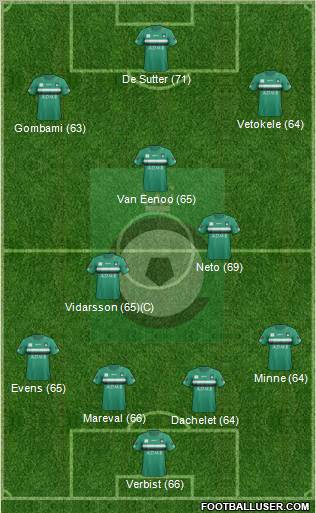 KSV Cercle Brugge football formation