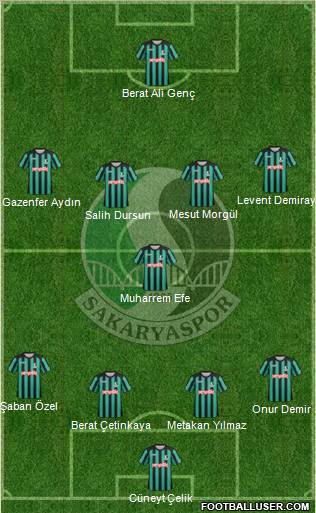 Sakaryaspor A.S. 4-1-4-1 football formation