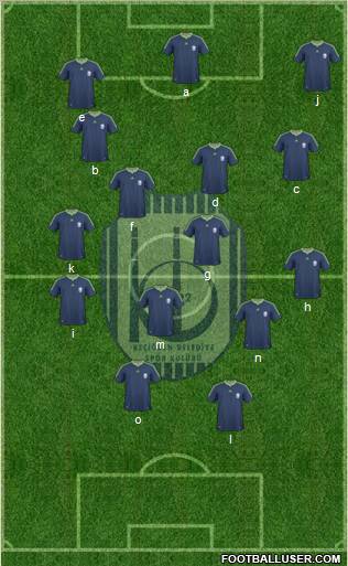 Keçiören Belediyespor 3-4-2-1 football formation