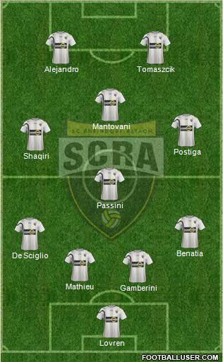 SCR Altach 4-3-1-2 football formation