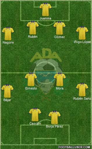 A.D. Alcorcón 3-5-2 football formation