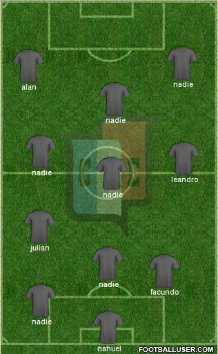 Social Español 4-4-2 football formation