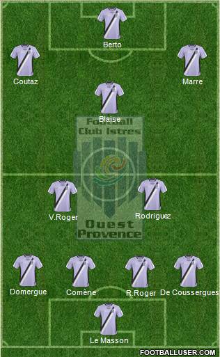 Football Club Istres Ouest-Provence 4-2-1-3 football formation