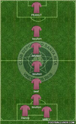 CDS Santa Rita 3-5-1-1 football formation