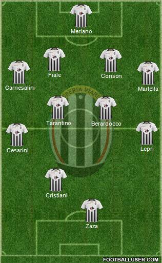 Esperia Viareggio 4-4-1-1 football formation
