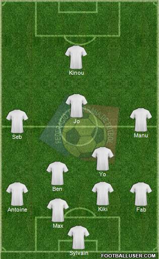 Andorra 4-2-3-1 football formation