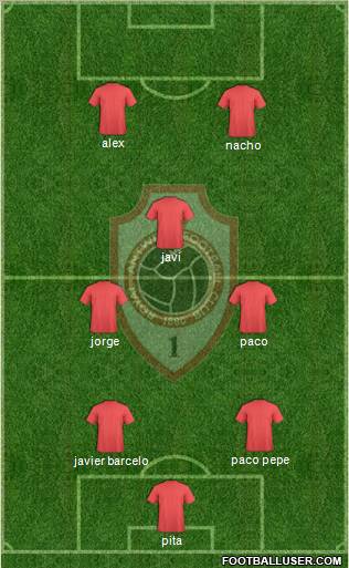 R Antwerp FC 4-2-1-3 football formation