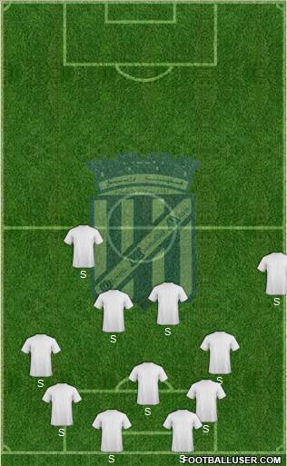 Olympique Mostakbel Arzew 4-5-1 football formation