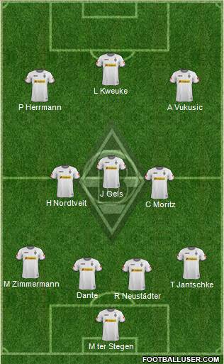 Borussia Mönchengladbach football formation