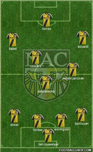 NAC Breda 3-5-2 football formation