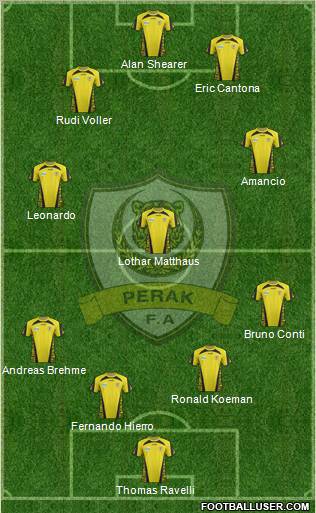 Perak 4-3-2-1 football formation