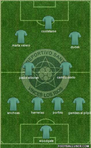 CDS Santa Rita 4-3-3 football formation