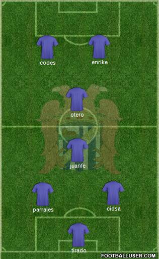 Águilas C.F. football formation