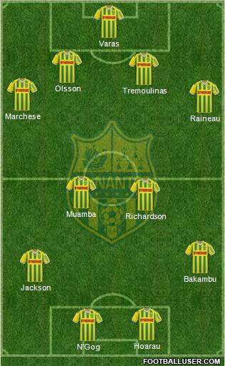 FC Nantes football formation