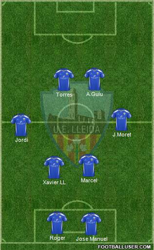 U.E. Lleida S.A.D. football formation