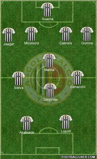 Ascoli 4-1-2-3 football formation