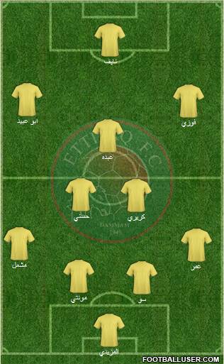 Al-Ittifaq (KSA) 4-2-3-1 football formation