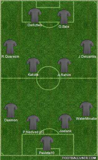 Dream Team 4-4-2 football formation