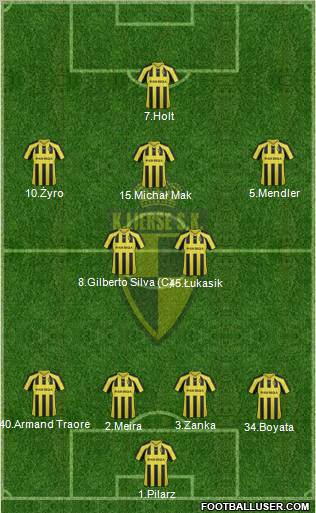 K Lierse SK 4-2-3-1 football formation