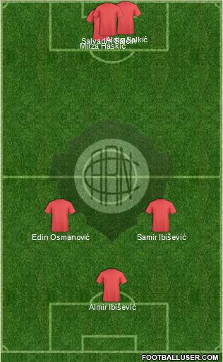 A Rio Negro C (AM) football formation