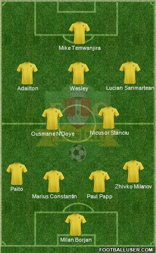 FC Vaslui 4-2-3-1 football formation