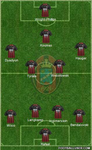 Virtus Lanciano 4-4-1-1 football formation
