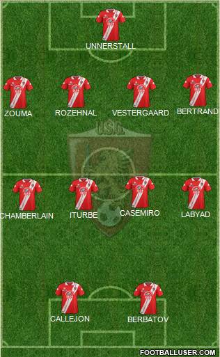 Grosseto 4-4-2 football formation