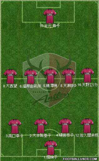 Kashima Antlers 4-5-1 football formation