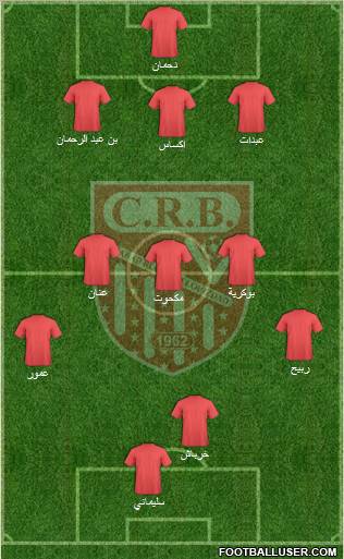 Chabab Riadhi Belouizdad 3-5-2 football formation
