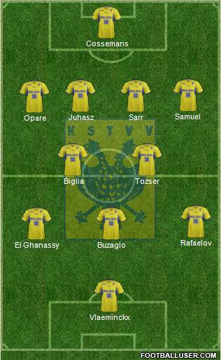 K Sint-Truidense VV 4-4-2 football formation