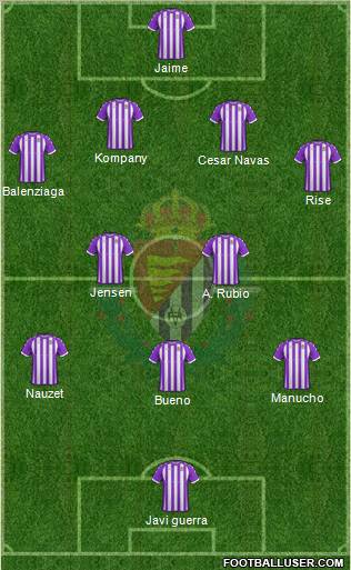 R. Valladolid C.F., S.A.D. football formation