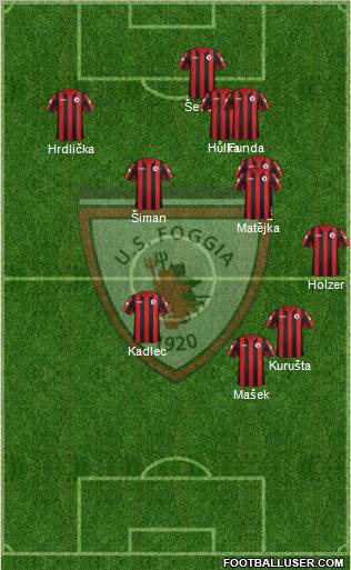Foggia 3-4-3 football formation