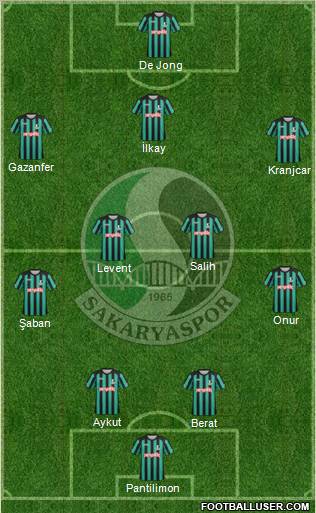 Sakaryaspor A.S. 3-5-1-1 football formation