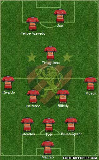 Sport C Recife 3-5-2 football formation