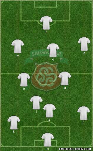 Salgaocar Sports Club 4-5-1 football formation
