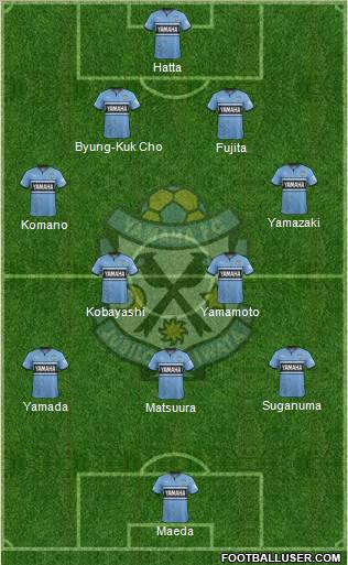 Jubilo Iwata 4-2-3-1 football formation