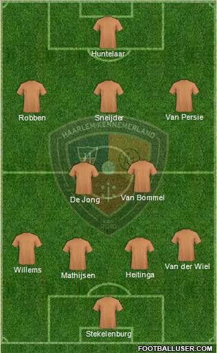 HFC Haarlem football formation