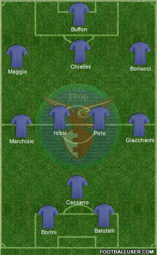 Alma Juventus Fano 3-4-3 football formation