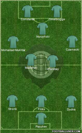 A Rio Negro C (AM) 4-1-3-2 football formation