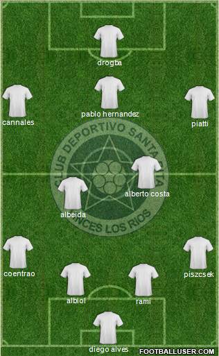 CDS Santa Rita 4-2-3-1 football formation