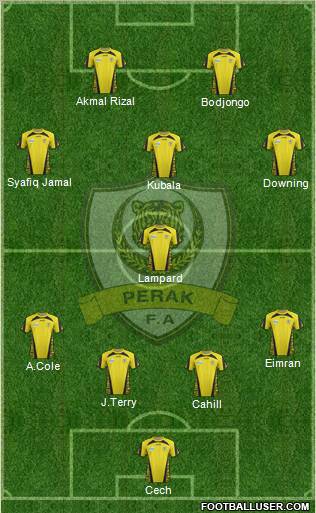 Perak 4-1-3-2 football formation