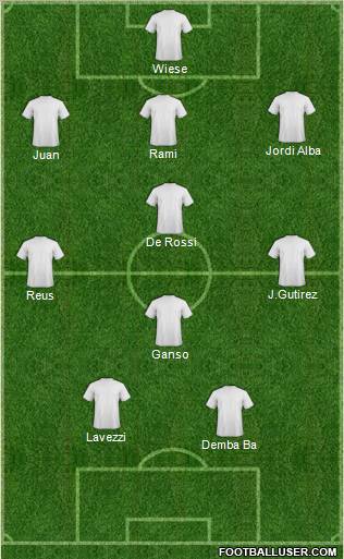 Dream Team 4-4-2 football formation