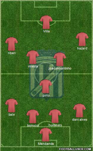 Olympique Mostakbel Arzew 4-1-4-1 football formation