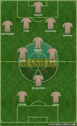 Mash'al Mubarek 4-3-1-2 football formation